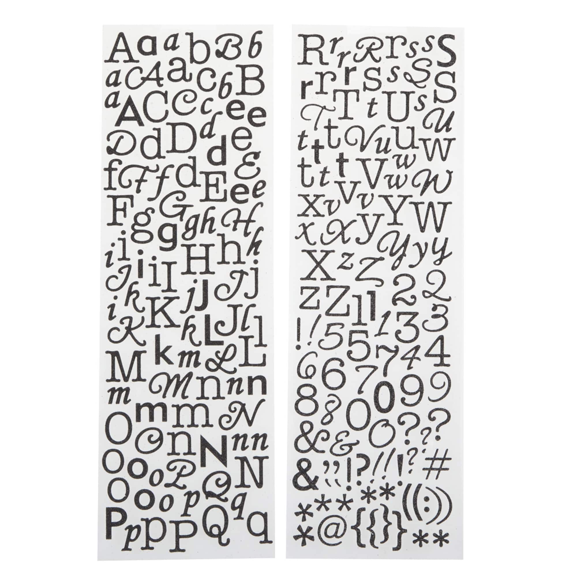 Glitter Alphabet Stickers by Recollections